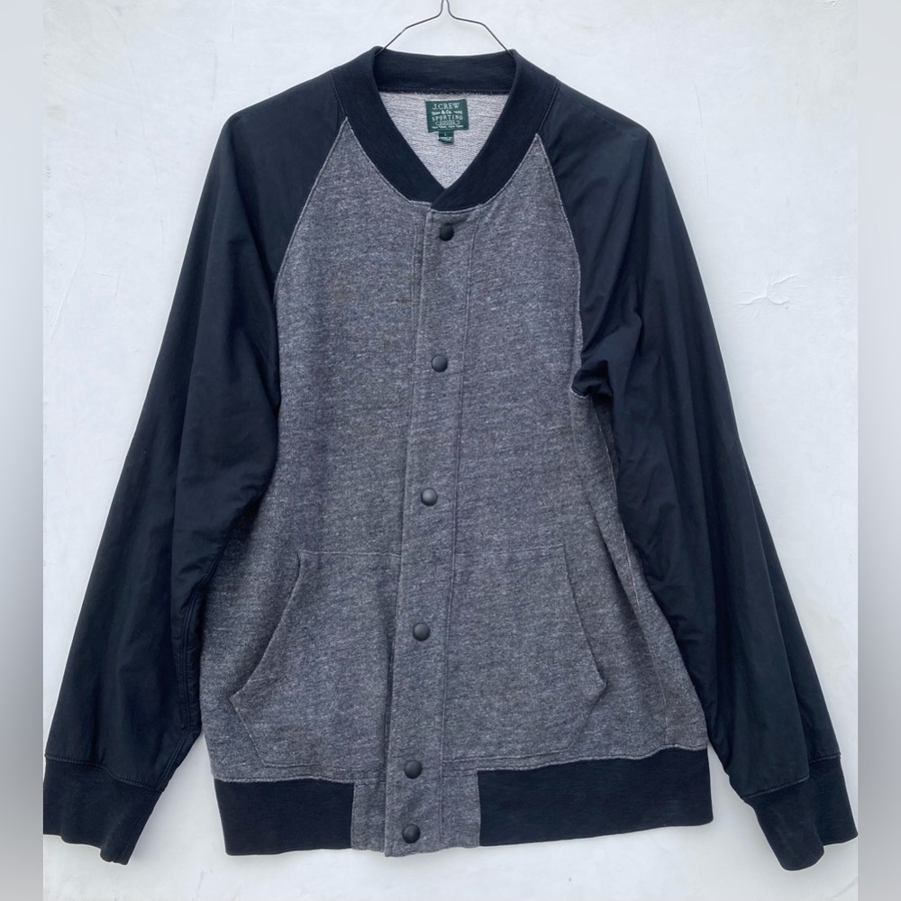 J Crew Sporting Goods Varsity Snap jacket size L